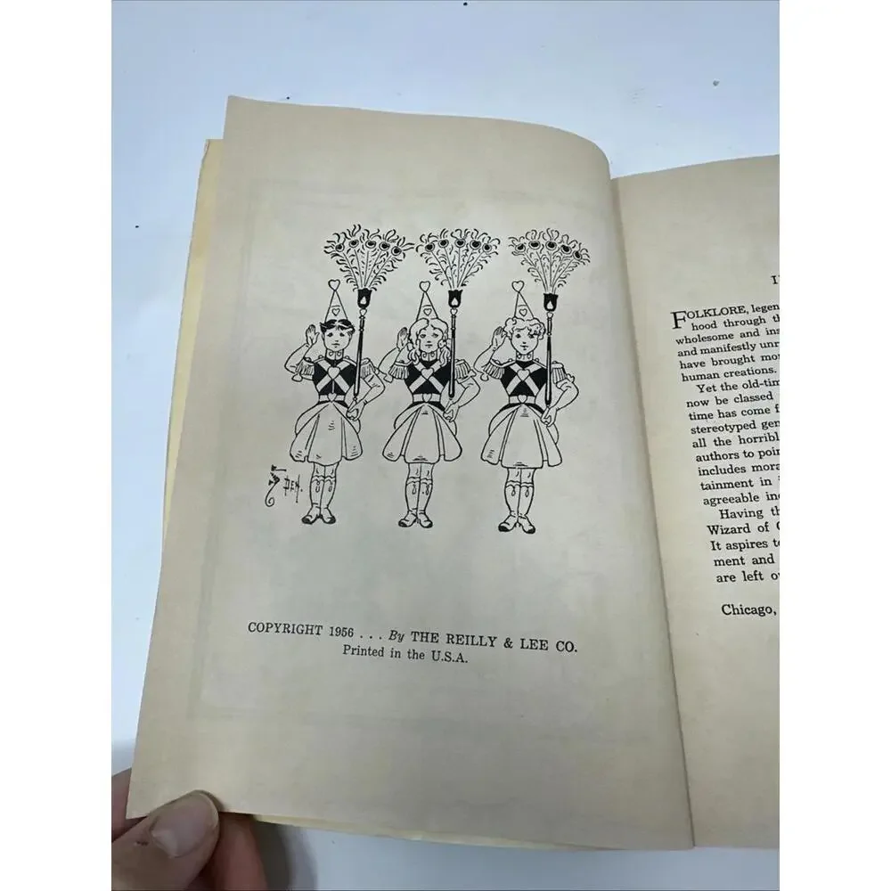 Baum, L. Frank. The Wizard of Oz  [1900] 1956 Rand McNally USA W.w. Denslow  VGC - Picture 3 of 7